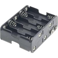 Goobay 12460 Batterijhouder Aantal cellen: 10 AA (penlite) Drukknopaansluiting (l x b x h) 77 x 60 x 32 mm - thumbnail