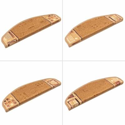 Trapmatten zelfklevend 10 st 65x21x4 cm beige