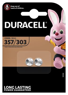 Batterij duracell 357h zilver oxide | 10 stuks