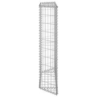 Gabion plantenbak trapezium 100x20x100 cm gegalvaniseerd staal - thumbnail
