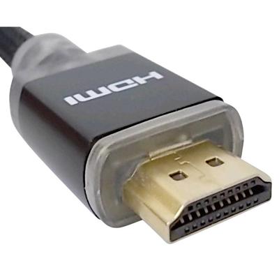 SpeaKa Professional SP-7870028 HDMI-kabel HDMI Aansluitkabel HDMI-A-stekker, HDMI-A-stekker 3.00 m Zwart 4K UHD, Audio Return Channel (ARC), Gesleeved, Met LED