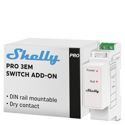 Shelly Shelly Pro 3EM Switch Add-on Elektriciteitsmeter Bluetooth, WiFi Shelly Shelly Pro 3EM Switch Add-on Elektriciteitsmeter Bluetooth, WiFi
