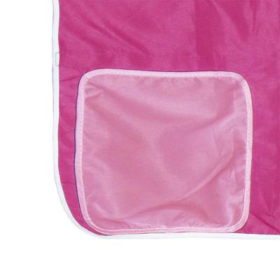 Kinderhoogslaper met tunnel 90x190 cm massief grenenhout roze