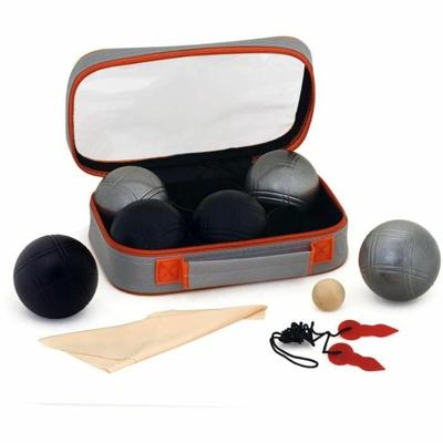 Jeu-de-boulesset Zwart Zilverkleurig Staal (6 Stuks)