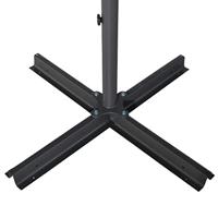 VidaXL Parasol met aluminium paal 600 cm antracietkleurig - thumbnail
