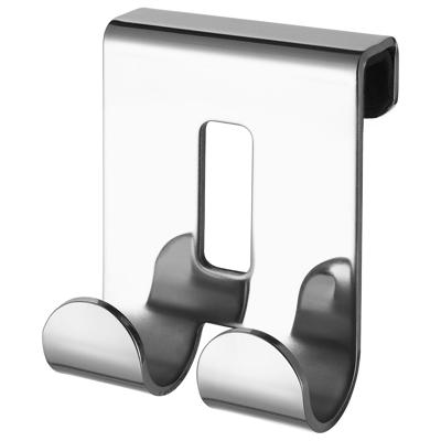 Handdoekhaak Dubbel Haceka Selection 50x65 mm RVS Glanzend Chroom Haceka