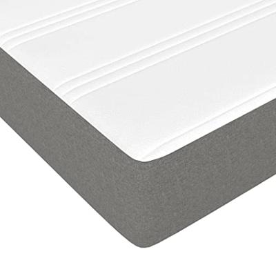 Pocketveringmatras medium 80x200x20 cm stof donkergrijs
