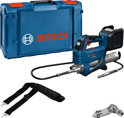 Bosch Blauw GFP 18V-10 Accuvetspuit | Solo in XL-Boxx | Incl. 90 Koppeling en Schouderband | Zonder Accu en Lader - 06019N6001