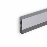 Ellen Dorpelprofiel met Borstel ADS B Robust - 100cm aluminium - thumbnail