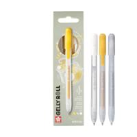 Sakura • gelly roll retractable special mix set silver gold white 3pcs - thumbnail