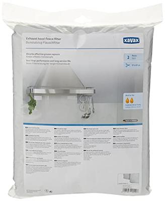 Xavax Vet-/koolstoffilter vr dampkap fleece 2 st 47x57cm Koolstoffilter Wit - thumbnail