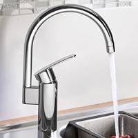 Grohe Keukenkraan Wave Cosmopolitan Hoge Uitloop Chroom - thumbnail