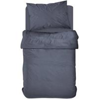 Dekbedovertrek Jan - donkerblauw - 140x200/220 cm - Leen Bakker - thumbnail
