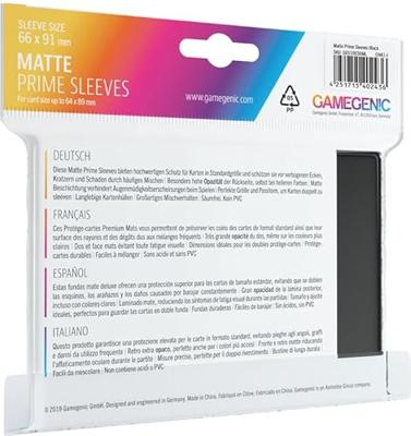 Gamegenic - Sleeves Matte Prime Black (100 Sleeves)