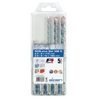 Alpen 0080705680100 Staal Beton-spiraalboren set 5 mm, 6 mm, 8 mm, 10 mm SDS-Plus 1 set(s) - thumbnail