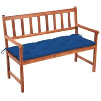 VidaXL Tuinbank met kussen 120 cm massief acaciahout - thumbnail