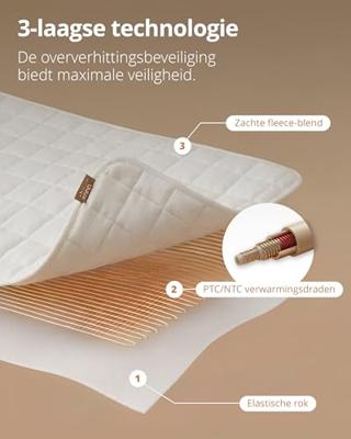 Duux Snooze Fleece Heated Underblanket 200 x 140 Elektrische deken