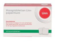Linn Maagtabletten pepermunt 48 Kauwtabletten - thumbnail