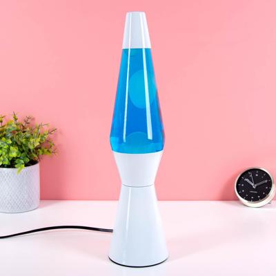 Bullet lavalamp wit met witte lava