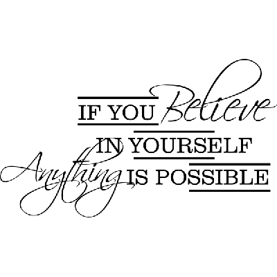 If you believe - Muursticker