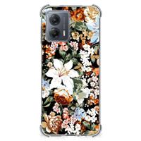 Case voor Motorola Moto G53 Dark Flowers - thumbnail