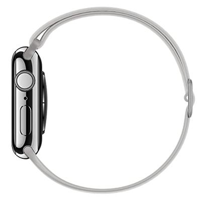 Elastische Solo Loop bandje - Grijs - Geschikt voor Apple Watch 44mm / 45mm / 46mm / 49mm