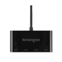 Kensington K33616WW K33616WW USB-hub 4 poorten USB-A USB 3.1 Gen2 10 GBit/s Met USB-C stekker Zwart - thumbnail
