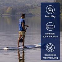 Opblaasbaar SUP-board met Accessoires Kohala Sunshine Wit (305 x 81 x 12 cm) - thumbnail
