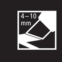 STABILO free acrylmarker T800 Seaside, schuine punt, 4-10 mm, geassorteerde kleuren, pak van 5 stuks - thumbnail