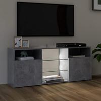 Tv-meubel met LED-verlichting 120x30x50 cm betongrijs - thumbnail