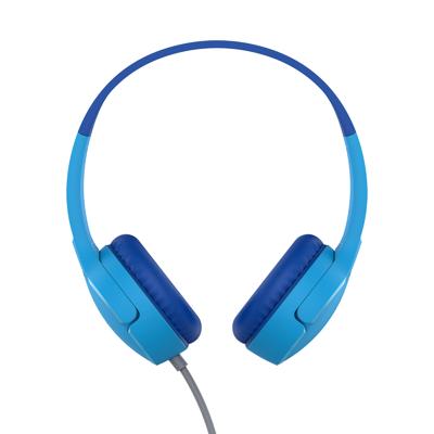 Belkin SoundForm Mini On Ear headset Kabel Blauw Volumebegrenzing Belkin SoundForm Mini On Ear headset Kabel Blauw Volumebegrenzing