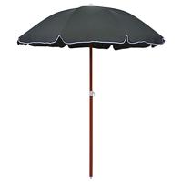VidaXL Parasol met stalen paal 180 cm antracietkleurig - thumbnail