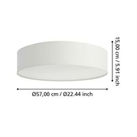 EGLO connect.z Romao-Z Smart Plafondlamp - Ø 57 cm - Wit - RGB - thumbnail