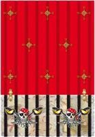 Piraten Tafelkleed Rood (130x180cm) - thumbnail