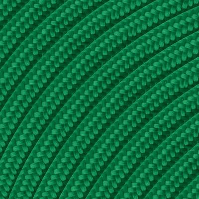 Strijkijzersnoer - Groen - stof - bestel per meter - elektriciteitssnoer 3 aderig - textielkabel 2x0.75m² - VDE gekeurd - maak je eigen unieke lamp