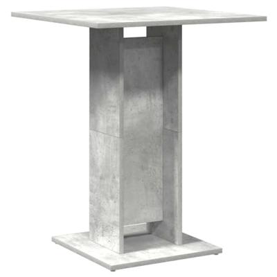 VidaXL Bistrotafel 60x60x75 cm bewerkt hout betongrijs VidaXL Bistrotafel 60x60x75 cm bewerkt hout betongrijs