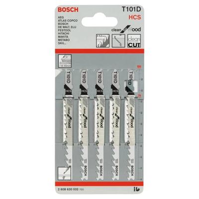 Bosch Professional T101D Clean for Wood Decoupeerzaagblad VE=5 - 2608630032