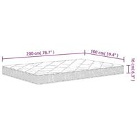 Schuimmatras middelzacht 100x200 cm - thumbnail