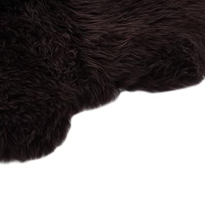 VidaXL Vloerkleed 60x180 cm schapenvacht bruin