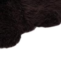 Vloerkleed 60x180 cm schapenvacht bruin - thumbnail