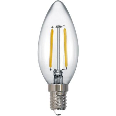 LED Filament Lamp E14 Fitting 2W Warm Wit 2700K Transparant Glas