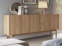 Dressoir BOUKO DELUXE 3 deuren riviera eik - thumbnail