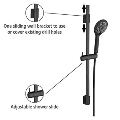Wenko Doucheset Watersaving (Zwart)