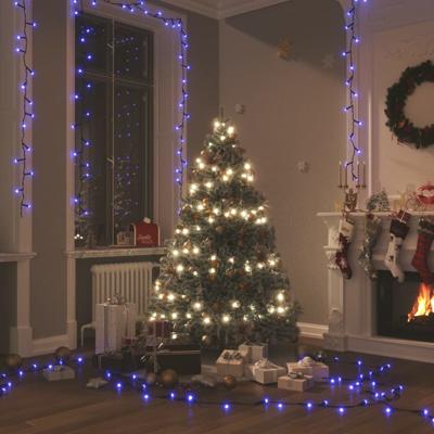 VidaXL Lichtslinger met 300 led's 30 m pvc blauw