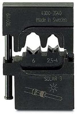 Phoenix Contact CRIMPFOX-M SR 6-1/DIE 1212471 Krimpprofiel Solar-connectoren Geschikt voor tangen MC3 2.5 tot 6 mm² Geschikt voor merk Phoenix Contact 469547