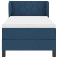 Boxspringbed met matras met matras Blauw 80 x 200 cm Stof - thumbnail