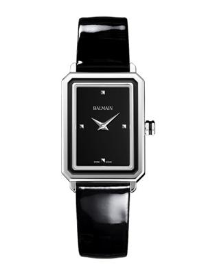 Horlogeband Balmain B43913266 / 1732665 Leder Zwart 16mm