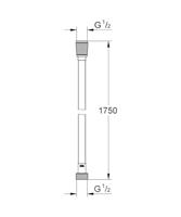 Grohe Doucheslang Silverflex Twistfree 175 cm Supersteel - thumbnail