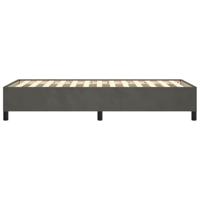Bedframe zonder matras 100x200 cm fluweel donkergrijs - thumbnail