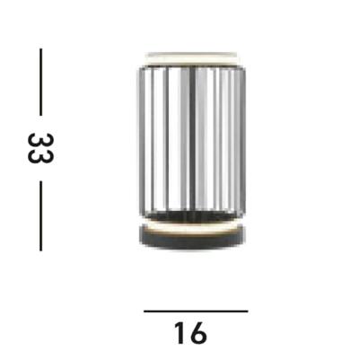 Searchlight Led tafellampCircolo - EU54210-1BK